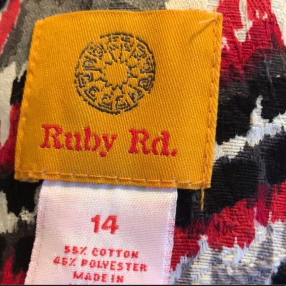 Ruby Rd. Size 14 Jacket Red, Black, Grey, White - Picture 3 of 4